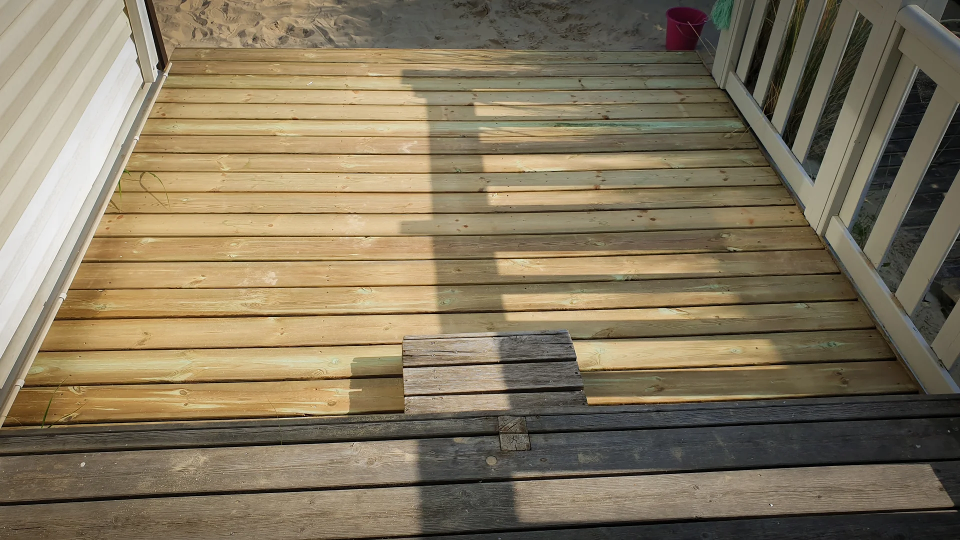 Terrasse en bois de sapin autoclave classe 4