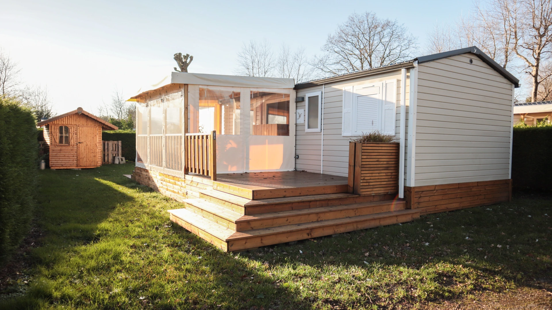 Terrasse et escalier en bois de sapin autoclave classe 4